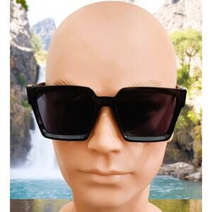 Sunglasses Men Black Square Shades